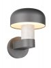 Nowoczesny kinkiet zewnętrzny szary kształt grzybka klasyczny minimalistyczny aluminiowy betonowy dekor FRASER IP54 262560178 Trio